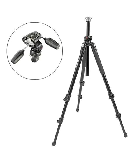 Manfrotto 055XPROB Tripod Legs With 804RC2 Head - Black
