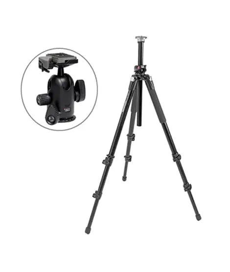 Manfrotto Pro 3 Section Tripod With 498RC2 Ball Head Black (055XPROB)